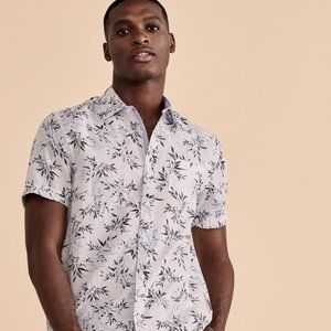 Public Beach Linen Short Sleeve Shirt *NWT*
